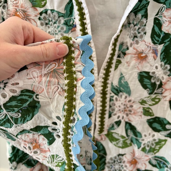 English Factory Embroidered Ric Rac Trim Tunic Dress - Picture 5 of 6